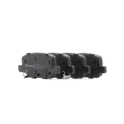 Kuva BREMBO P 09 027 Jarrupalat akustisella kulumavaroittimella Huudonvaimennuspellillä Tarvikkeilla TESLA: Model 3