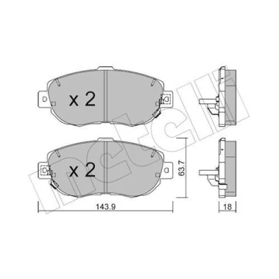 Kuva Jarrupalasarja, levyjarru METELLI 22 0756 0