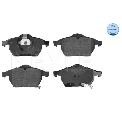 Kuva MEYLE 025 231 1619/W Jarrupalat ORIGINAL Quality Etuakseli akustisella kulumavaroittimella Huudonvaimennuspellillä OPEL: Corsa D Hatchback, Zafira B