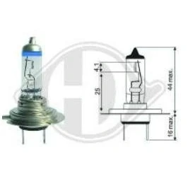 Kuva DIEDERICHS More Light +120% LID10066 Ajovalopolttimo 12 55 VOLVO: XC90 I, V70 2, V50, AUDI: Q5, A6 C6 Sedan, A4 B6 Avant, HONDA: CIVIC 8