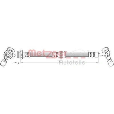 Kuva METZGER 4111582 Jarruletku Etuakseli, vasen 622 M10x1 RENAULT: Kadjar