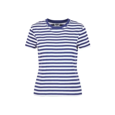 Kuva Urban Classics Regular Striped TEE Printtipaita, Koko: Large, White darkblue
