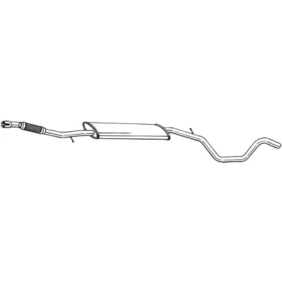Kuva Keskiäänenvaimentaja CITROËN, FIAT, PEUGEOT OE 1717VQ, 51856438
