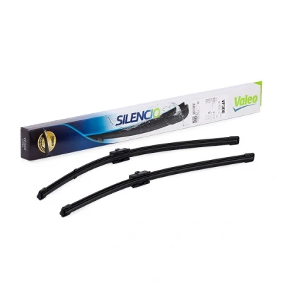Kuva Pyyhkijänsulka Valeo Silencio X.trm, Flat Blade Set 574301 Edessä Rungottomat Pinnakiinnitys VOLKSWAGEN: Golf 4, Polo IV Hatchback