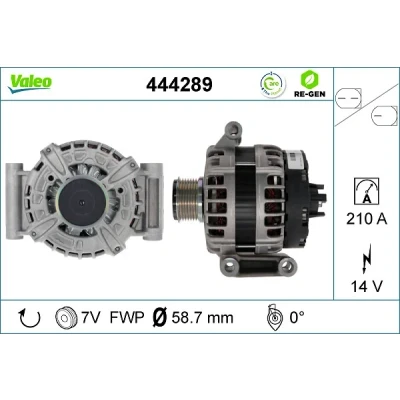 Kuva VALEO 444289 Laturi 14V 180A FORD: Transit V363 Van