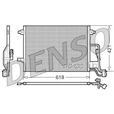 Kuva DENSO DCN32018 Ilmastoinnin Lauhdutin ilman vedenerotinta 618x421x16 R 134a 618 VOLKSWAGEN: Passat B5 GP Variant