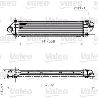 Kuva VALEO 818246 Välijäähdytin FORD: MONDEO 4 Turnier, Focus 2 Kombi, VOLVO: V60 I, V70 3
