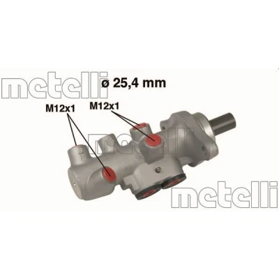 Kuva METELLI 05 0607 Jarrupääsylinteri 25,40 Alumiini