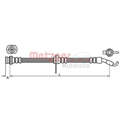 Kuva METZGER 4110468 Jarruletku 510
