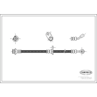 Kuva CORTECO 19033561 Jarruletku Taka akseli 480 HONDA: Accord 7 Limousine