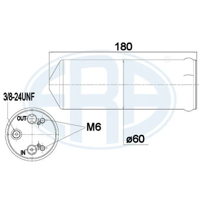 Kuva ERA 668016 Ilmastoinnin Kuivain VOLVO: V70 2, S80 I, S60 I
