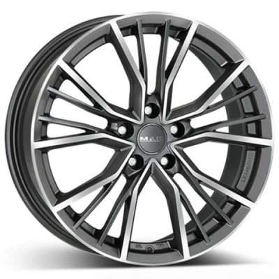 Kuva MAK 5 aukko 18tuumaa 112mm alumiinivanne union Antraciet F8080UNQM45VE3X Vanne Teräs VOLKSWAGEN: GOLF 6, AUDI: A6 C6 Avant