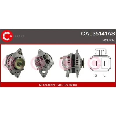 Kuva CASCO CAL15276AS Laturi 12V 120A AUDI: A4 B7 Avant, A6 C6 Sedan, A8 D2, VOLKSWAGEN: Passat B5 GP Variant, Sedan