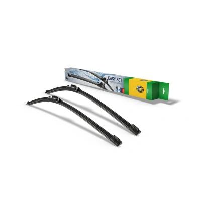 Kuva Pyyhkijänsulka Hella Easy Set Oe 9XW 358 164 141 Edessä Flatblade pyyhinsulka (rungoton) FIAT: Ducato III Van, Flatbed Kuorma auto / Alusta
