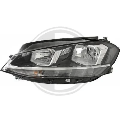 Kuva DIEDERICHS 2217981 Ajovaloumpio Vasen LED, H7/H9, WY21W Halogeeni Päiväajovalolla (LED) Oikeanpuoleiselle liikenteelle Valokorkeussäätimen moottorilla