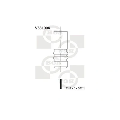 Kuva Pakoventtiili CITROËN, FIAT, LANCIA, PEUGEOT, SUZUKI OE 949.96, 9624774580