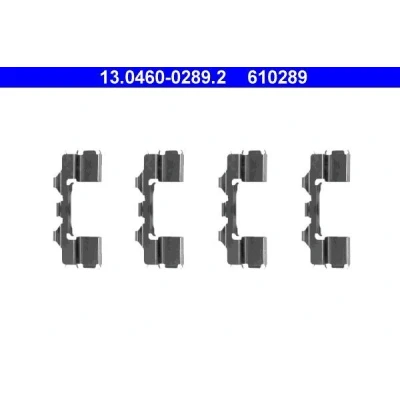 Kuva ATE 13.0460 0289.2 Tarvikesarja, Jarrupala Levyjarru NISSAN: Pick Up, TERRANO 1