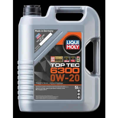 Kuva Moottoriöljy Liqui Moly Top Tec 6300 0W 20 5L, Universal 1624925 OE