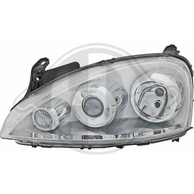 Kuva DIEDERICHS 1813281 Ajovaloumpio Vasen H7/H7 DE OPEL: Corsa C Hatchback