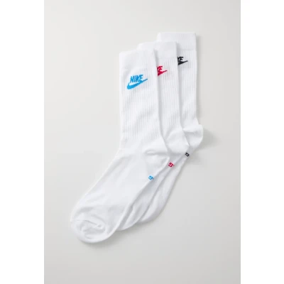 Kuva Nike Sportswear Everyday Essential CREW Unisex 3 PACK Sukat, Koko: 38 42, White/university red/light photo blue/black