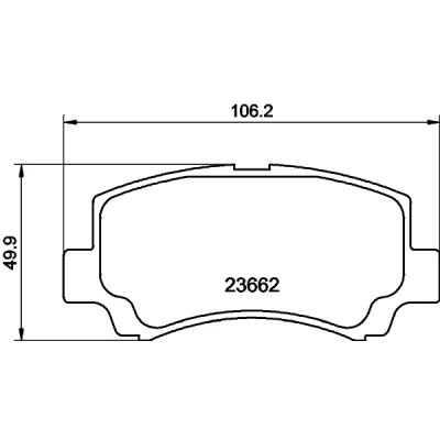 Kuva HELLA 8DB 355 009 681 Jarrupalat Sis. kulumisenilmaisimen Tarvikkeilla SUZUKI: Wagon R+ II Hatchback