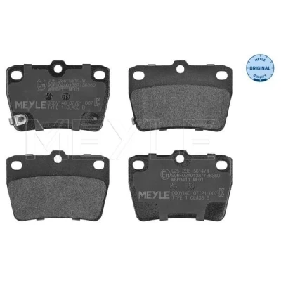 Kuva MEYLE 025 236 5614/W Jarrupalat ORIGINAL Quality Taka akseli akustisella kulumavaroittimella Huudonvaimennuspellillä TOYOTA: RAV4 II SUV