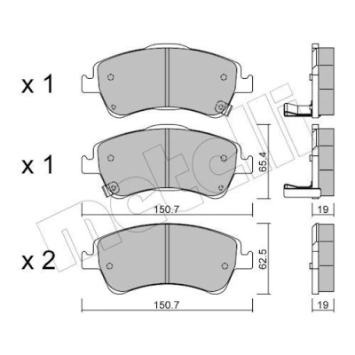 Kuva Jarrupalasarja, levyjarru METELLI 22 0795 0