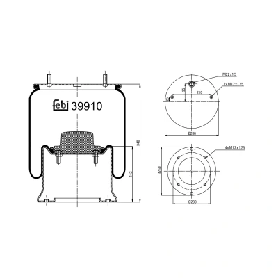 Kuva FEBI BILSTEIN 39910 Metallipalje, ilmajousitus