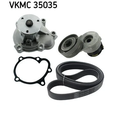 Kuva SKF VKMC 35035 Vesipumppu + Vetohihnasarja Tiivisteillä