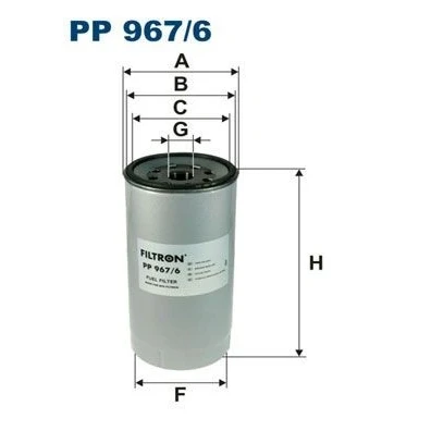 Kuva FILTRON PP 967/6 Polttoainesuodatin Ruuvattava suodatin SCANIA: P,G,R,T series