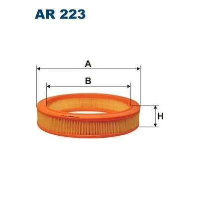 Kuva FILTRON AR 223 Ilmansuodatin 56 275 Suodatinpanos FORD: Sierra Mk2 Sedan, Mk1 Hatchback, Hatchback