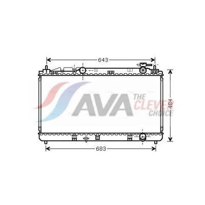 Kuva AVA COOLING SYSTEMS TO2598 Jäähdytin Alumiini 400mm 738mm 16mm Ilman nestesäiliötä Jäähdytysrivat juotetut