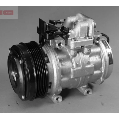 Kuva DENSO DCP17001 Ilmastoinnin Kompressori 10P15C 12 PAG 46 R 134a magneettikytkimellä MERCEDES BENZ: W124 Sedan