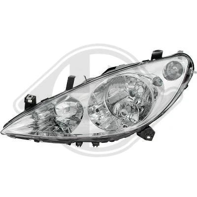 Kuva DIEDERICHS 4234983 Ajovaloumpio Vasen H7/H1/H1 Valokorkeussäätimen moottorilla PEUGEOT: 307 Hatchback, SW
