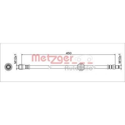 Kuva METZGER 4111775 Jarruletku Taka akseli, vasen, oikea 450