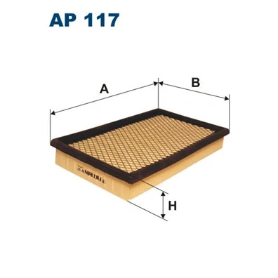 Kuva FILTRON AP 117 Ilmansuodatin 38 163 262 Suodatinpanos
