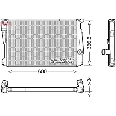 Kuva DENSO DRM05122 Jäähdytin 600 409 34