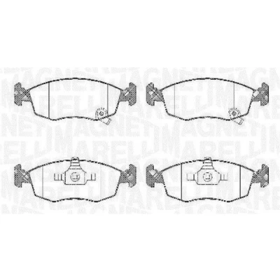 Kuva Jarrupalasarja, levyjarru, Etuakseli FIAT PANDA, PANDA VAN, LANCIA YPSILON OE 68102483AA, 77365927, 77365945