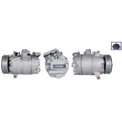 Kuva LUCAS ACP01268 Ilmastoinnin Kompressori PAG 46 R134a Tiivisteillä NISSAN: Qashqai / Qashqai+2 I