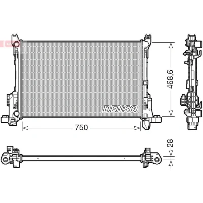 Kuva DENSO DRM09175 Jäähdytin 750 469 28 RENAULT: Trafic 3