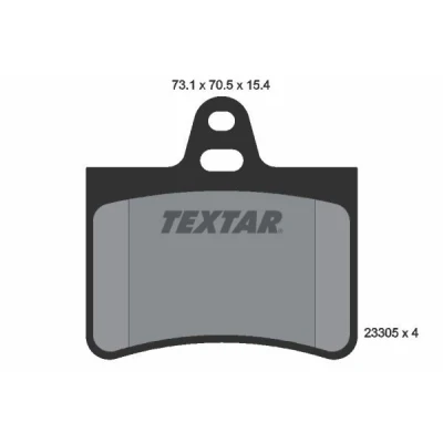Kuva TEXTAR 2330501 Jarrupalat Ei kulumisenilmaisimelle CITROËN: C5 III Farmari, II Hatchback
