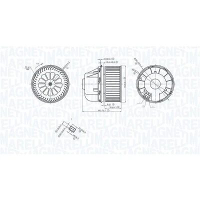 Kuva MAGNETI MARELLI 069412729010 Lämmityslaitteen Puhallin