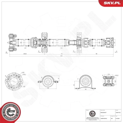 Kuva Vetoakseli ESEN SKV 76SKV126