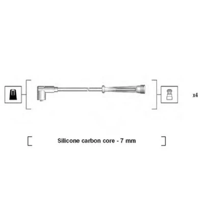 Kuva MAGNETI MARELLI 941145350732 Sytytysjohto RENAULT: CLIO 2