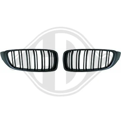 Kuva DIEDERICHS HD Tuning 1245340 Etusäleikkö Musta, Matta