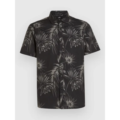 Kuva O&#039;Neill Floral Shortsleeve Vapaaajan kauluspaita, Koko: Medium, Black tonal tropican
