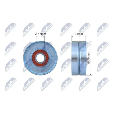 Kuva Kiristysrulla, moniurahihna CHRYSLER VOYAGER / GRAND III, JEEP CHEROKEE OE 04897159AA, 04897159AB, 04897259AC
