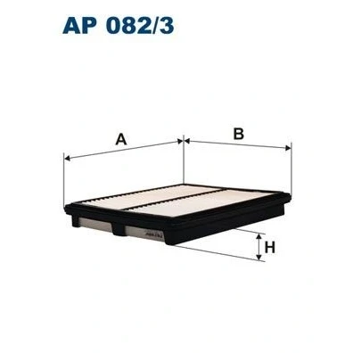 Kuva FILTRON AP 082/3 Ilmansuodatin 34,5 224 256,5 Suodatinpanos