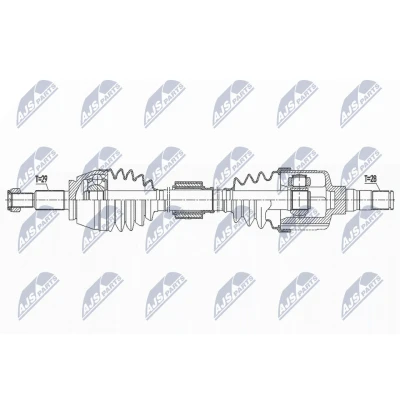 Kuva Vetoakseli, Etuakseli, vasen RENAULT GRAND SCÉNIC IV, MEGANE Grandtour Halvkombi IV OE 391011905R
