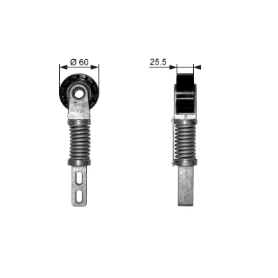 Kuva GATES FleetRunner Micro V Kit T38355 Kiristysrulla RENAULT: Scénic 1, Megane I Grandtour